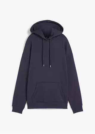 Kapuzensweatshirt, oversized in blau von vorne - bonprix