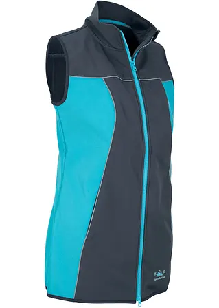 Super Stretch Softshell-Weste mit reflektierenden Details, wasserabweisend von vorne - bpc bonprix collection