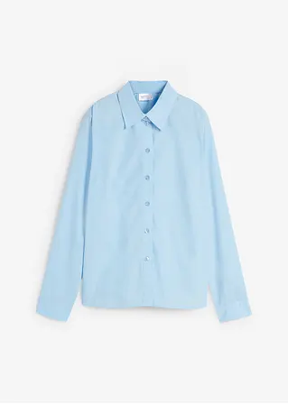 Bluse in blau von vorne - bonprix