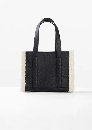 Handtasche in schwarz von vorne - bpc bonprix collection