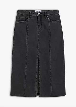 John Baner JEANSWEAR Midi Jeansrock mit Schlitz