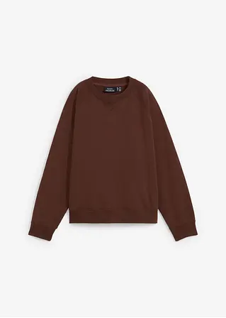 Essential Oversize-Sweatshirt in braun von vorne - bonprix