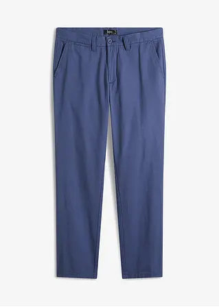 Regular Fit Chinohose aus reiner Baumwolle, Straight in blau von vorne - bonprix