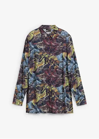 Longbluse in blau von vorne - bonprix