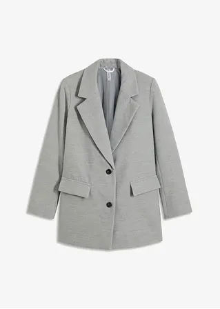 Oversize Blazer in grau von vorne - bonprix