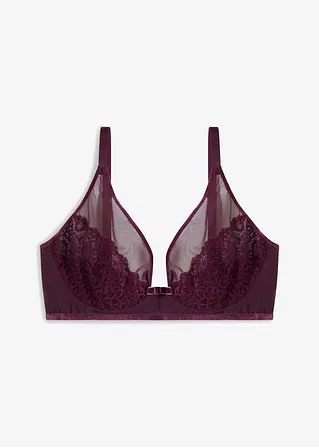 Bralette ohne Bügel in lila von vorne - bonprix