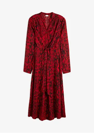 Blusenkleid in rot von vorne - bonprix
