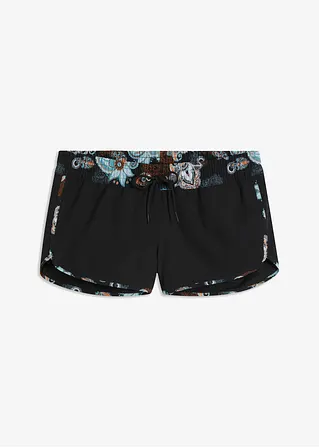 Strandshorts in schwarz von vorne - bonprix