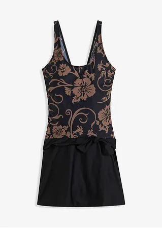 Shape Badekleid leichte Formkraft in schwarz von vorne - bonprix