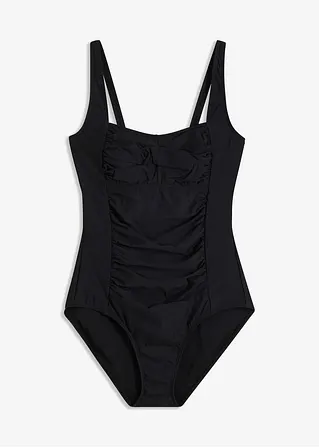 Shape Badeanzug mittlere Formkraft in schwarz von vorne - bonprix