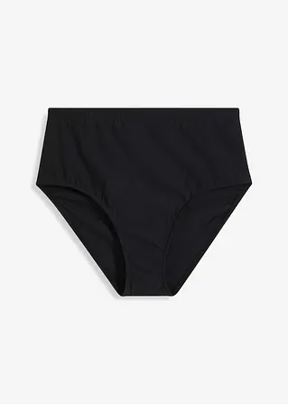 High Waist Shape Bikinihose leichte Formkraft in schwarz von vorne - bonprix