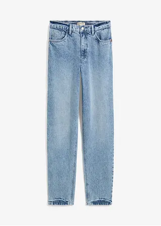 Mom Jeans High Waist, Bequembund in blau von vorne - bonprix