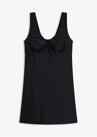 Badekleid in schwarz von vorne - bonprix