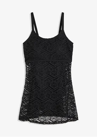 Badekleid in schwarz von vorne - bonprix