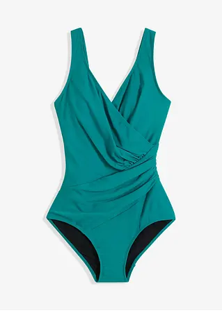 Shape Badeanzug mittlere Formkraft in grün von vorne - bonprix