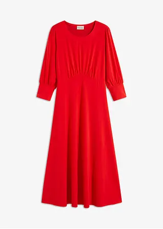 Midikleid in rot von vorne - bonprix