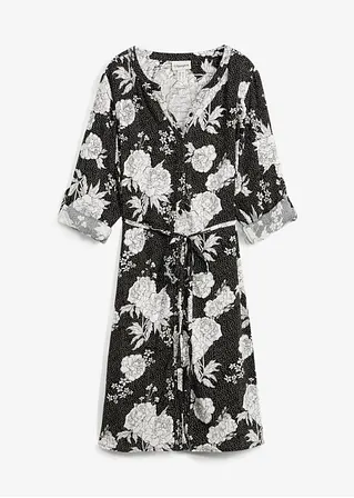 Umstands-Blusenkleid und Stillkleid in schwarz von vorne - bonprix