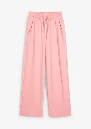 Jersey-Hose aus Interlock in rosa von vorne - bonprix