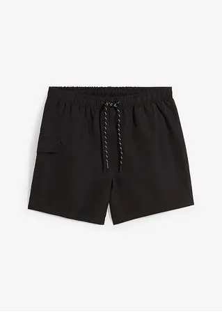 Badeshorts Herren in schwarz von vorne - bonprix