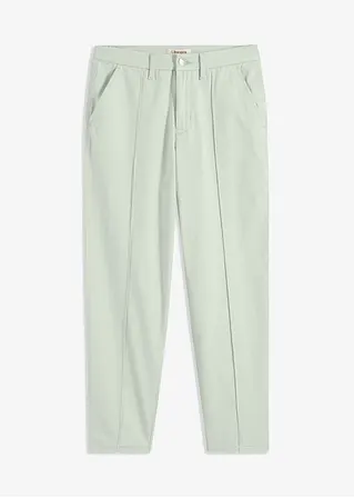 Stretch-Twill-Hose mit Biese in grün von vorne - bonprix