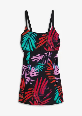 Badekleid in schwarz von vorne - bonprix