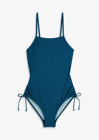 Badeanzug in blau von vorne - bonprix