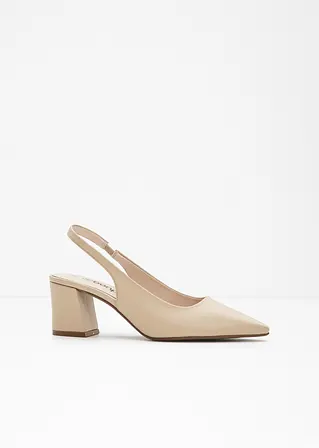 Sling Pumps in beige - bonprix