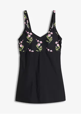 Badekleid in schwarz von vorne - bonprix