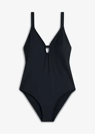 Badeanzug in schwarz von vorne - bonprix