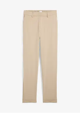 Chinohose aus Viskose-Mix in beige von vorne - bonprix
