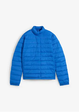 Steppjacke, leicht, mit Beutel in blau von vorne - bonprix