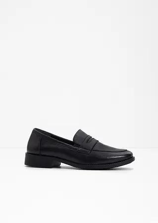 Loafer aus Leder in schwarz - bonprix