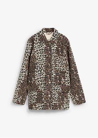 Utility-Jacke aus Twill in beige von vorne - bonprix