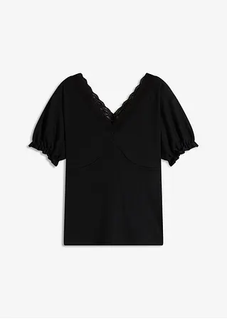 Shirt in schwarz von vorne - bonprix