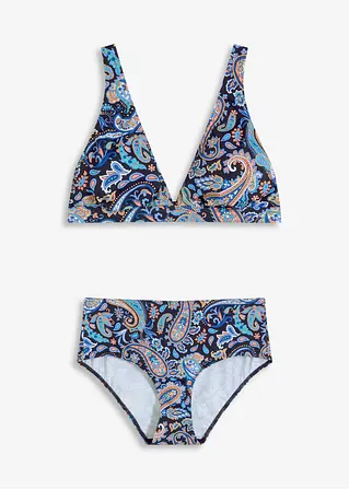 Bikini (2-tlg.Set) in blau von vorne - bonprix