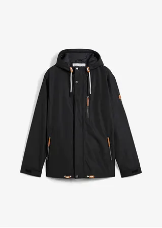 wassserabweisende Funktions-Jacke in schwarz von vorne - bonprix