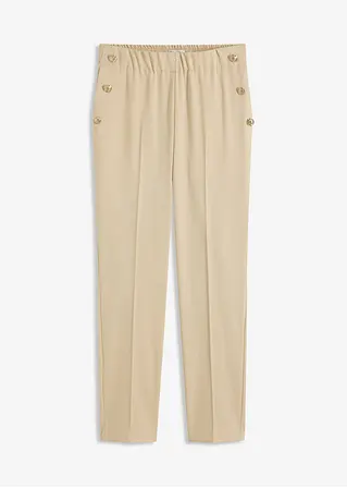 Business Hose in beige von vorne - bonprix