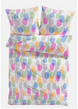 Bettwäsche mit Aquarell Design in bunt von vorne - bonprix
