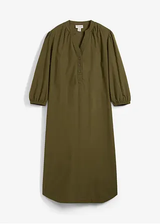 Midikleid in grün von vorne - bonprix