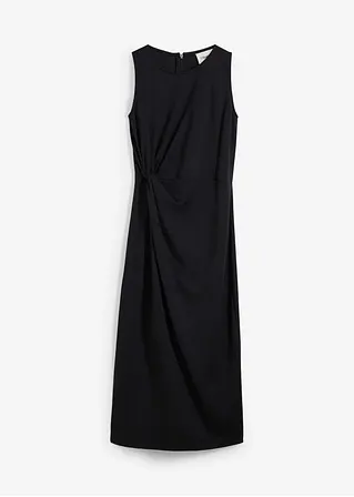 Midikleid aus bequemen Punto di Roma in schwarz von vorne - bonprix