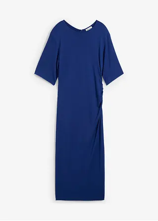 Jerseykleid aus softem Modal-Mix in blau von vorne - bonprix