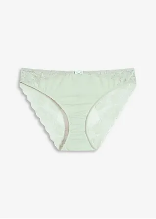 Slip aus feiner Microfaser in grün von vorne - bonprix