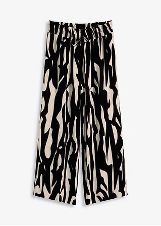 Strandhose aus Viskose in schwarz von vorne - bonprix