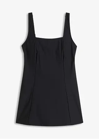 Shape Badekleid leichte Formkraft in schwarz von vorne - bonprix