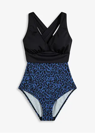 Badeanzug in blau von vorne - bonprix