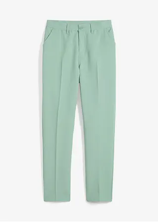 Anzugshose, Slim Fit in grün von vorne - bonprix