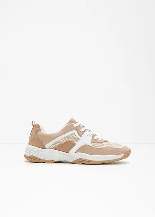 Chunky Sneaker in beige - bonprix