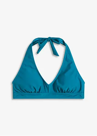 Neckholder Bikini Oberteil in petrol von vorne - bonprix