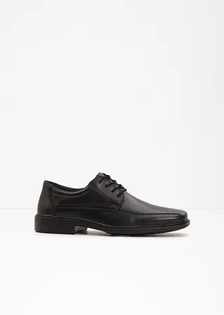 Rieker Schnürschuh aus Leder in schwarz - Rieker