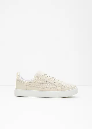 Sneaker in beige - bonprix